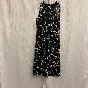 Michael Kors black and white flowered dress.
